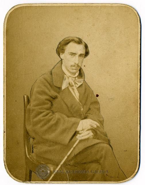 La imagen conservada en el Archivo de la RAG y que su antiguo bibliotecario Juan Naya identificó en su día como Benito Vicetto.