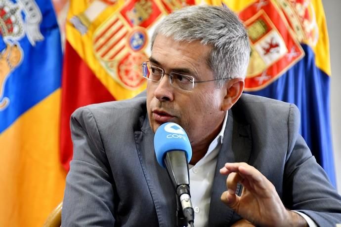 07/05/2019 LAS PALMAS DE GRAN CANARIA. .Los candidatos de los principales partidos al Cabildo de Gran Canaria contrastan sus propuestas en un debate organizado or la cadena COPE, en el Real Club Náutico de Gran Canaria. Nueva Canarias, Antonio Morales. JxGC Coalición Canaria, José Miguel Bravo de Laguna. PP AV, Marco Aurelio Pérez. Sí Podemos, Sara Ramírez. PSOE, Luis Ibarra.  Fotógrafa: YAIZA SOCORRO.  | 07/05/2019 | Fotógrafo: Yaiza Socorro