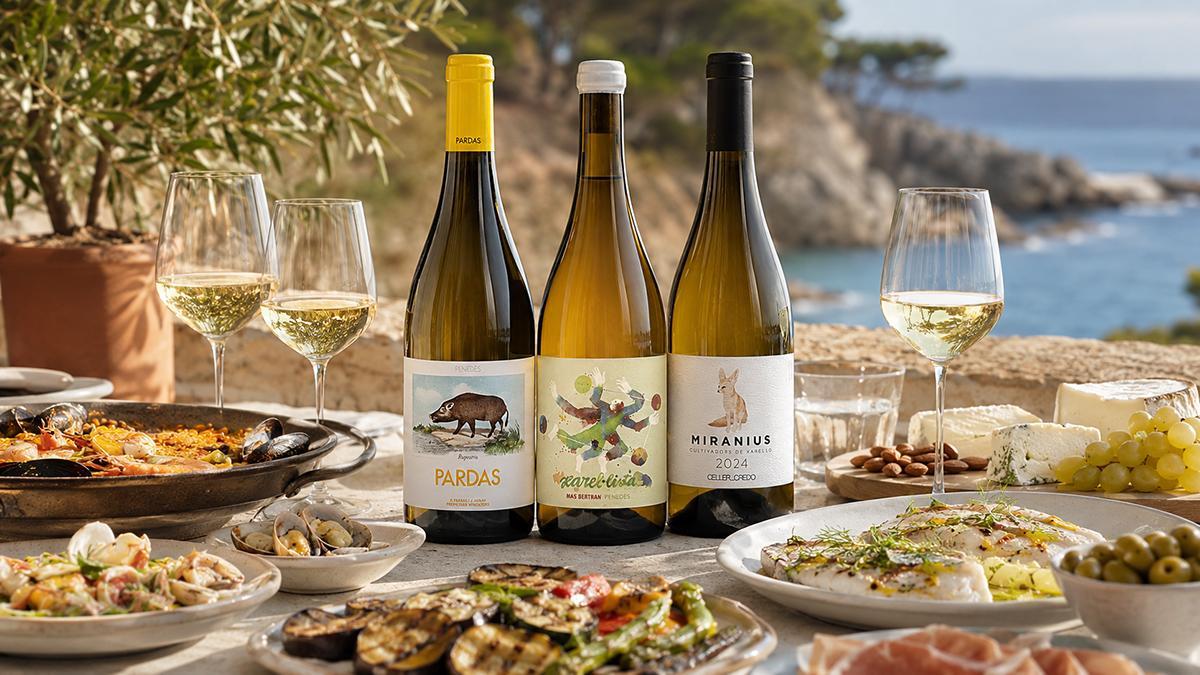 Rupestris 2025, Xarel·lista 2023 y Miranius 2024 muestran la vocación gastronómica de la xarel·lo y su versatilidad para acompañar arroces, pescados, mariscos y cocina mediterránea.
