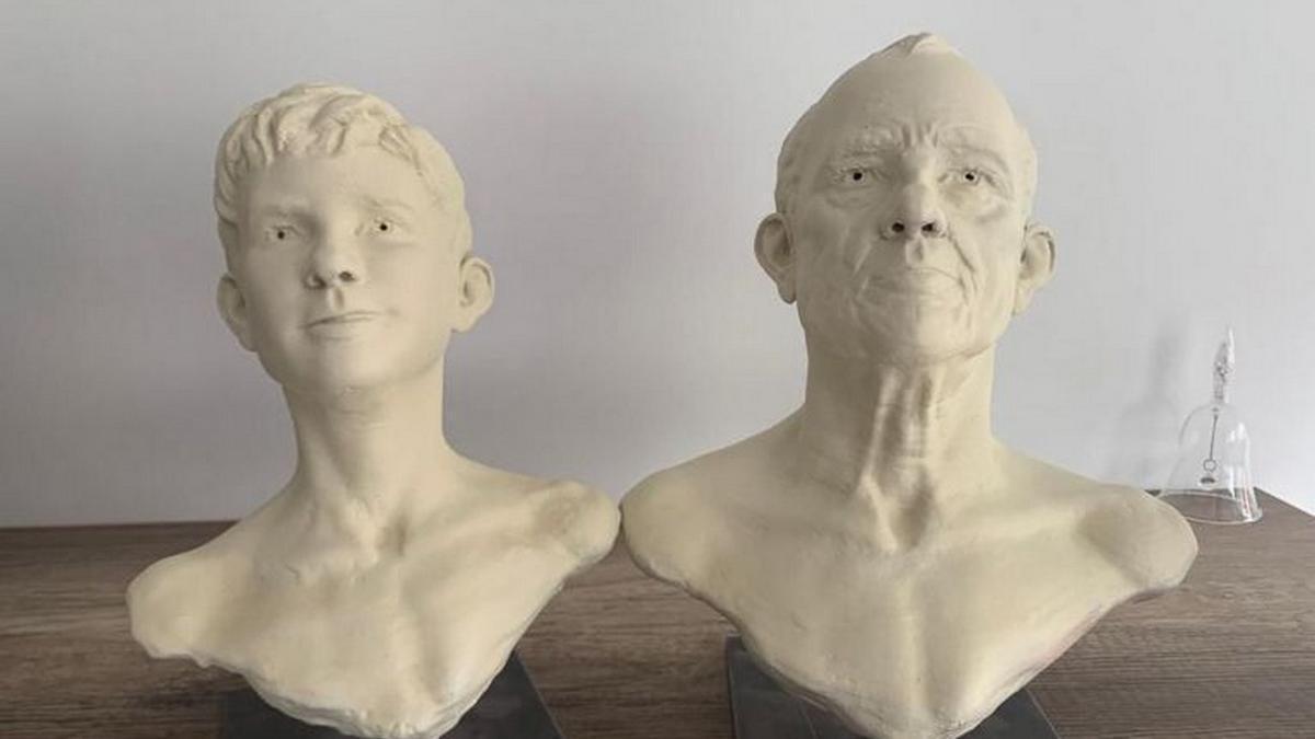 Retrato fisiológico en 3D de cómo se vería Albertito a sus 63 años. | La Voz de Lanzarote