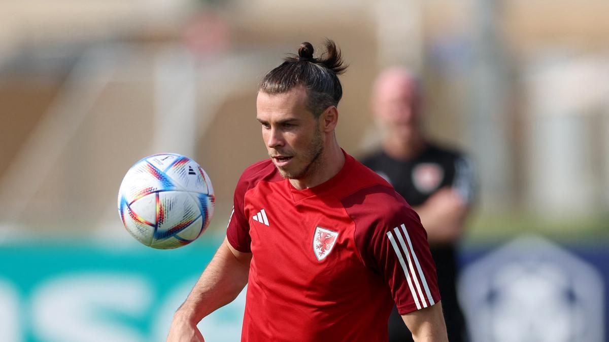 Bale, en el entrenamiento de Gales