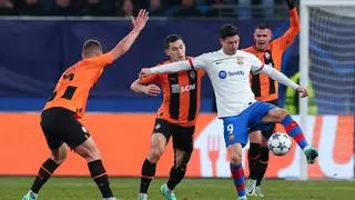 El 1x1 del Barça ante el Shakhtar Donetsk al descanso