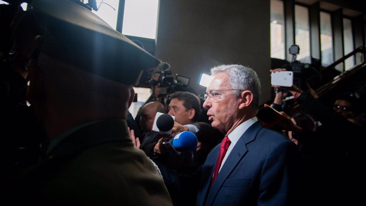 El expresidente de Colombia Álvaro Uribe.