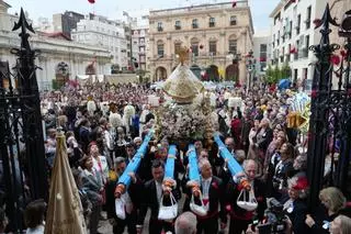 Video: La Virgen del Lledó llega a la plaza Mayor