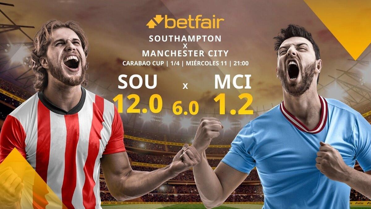 Southampton vs. Manchester City: horario, TV, alineaciones, estadísticas y pronósticos