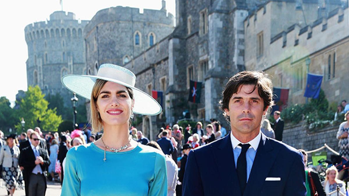 Delfina Blaquier y Nacho Figuerasen la boda del Príncipe Harry y Meghan Markle