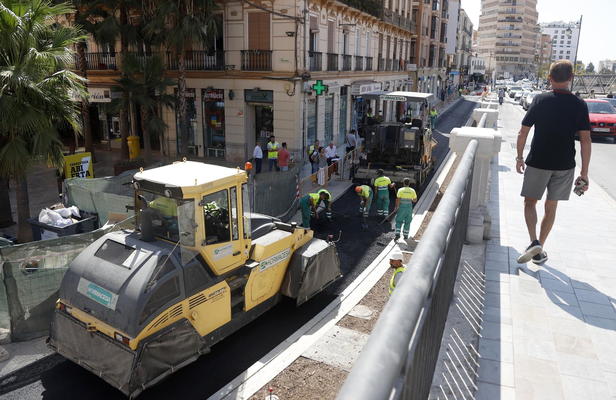 Últimos trabajos para reabrir el entorno de la Tribuna de los Pobres