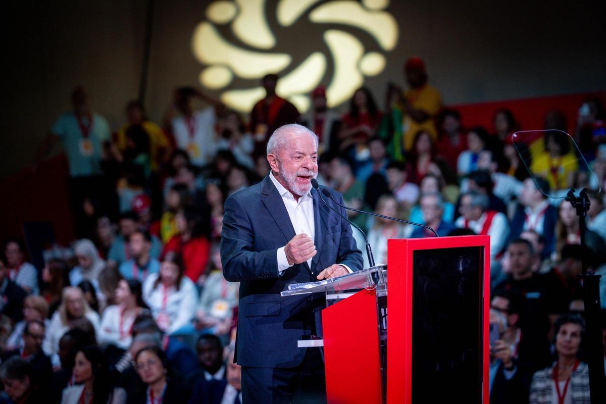 El presidente de Brasil, Lula da Silva, participa en el Global Progressive Forum en Barcelona