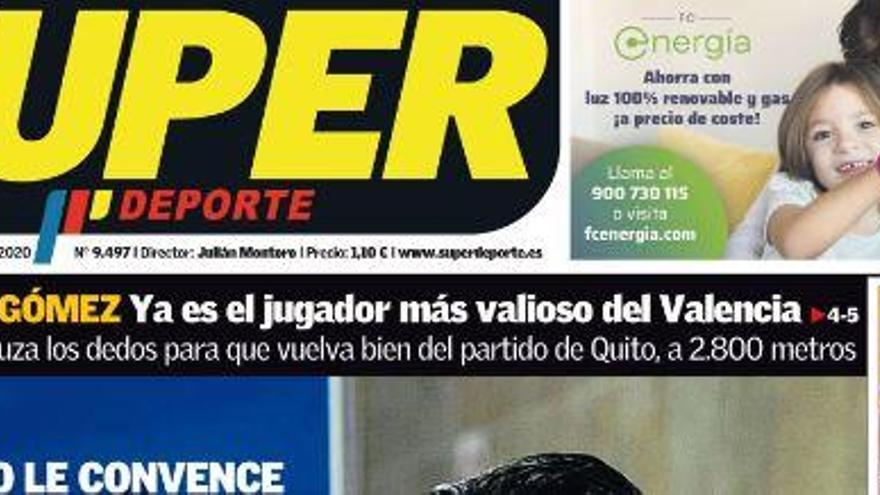 Esta es la portada de SUPER de este martes