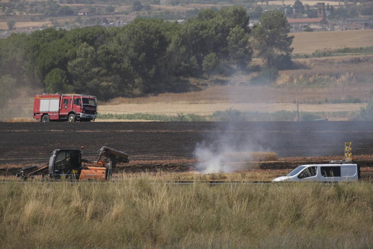 Així ha estat el dispositiu per frenar l'incendi a Sant Fruitós d'aquest dimarts