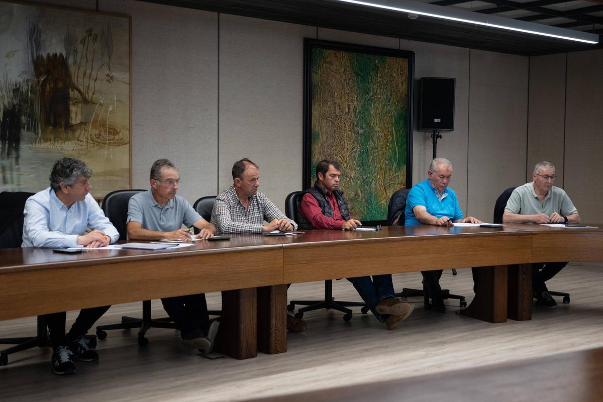 Representanets de las organizaciones agrarias, en la reunión del Consejo Agrario Provincial.