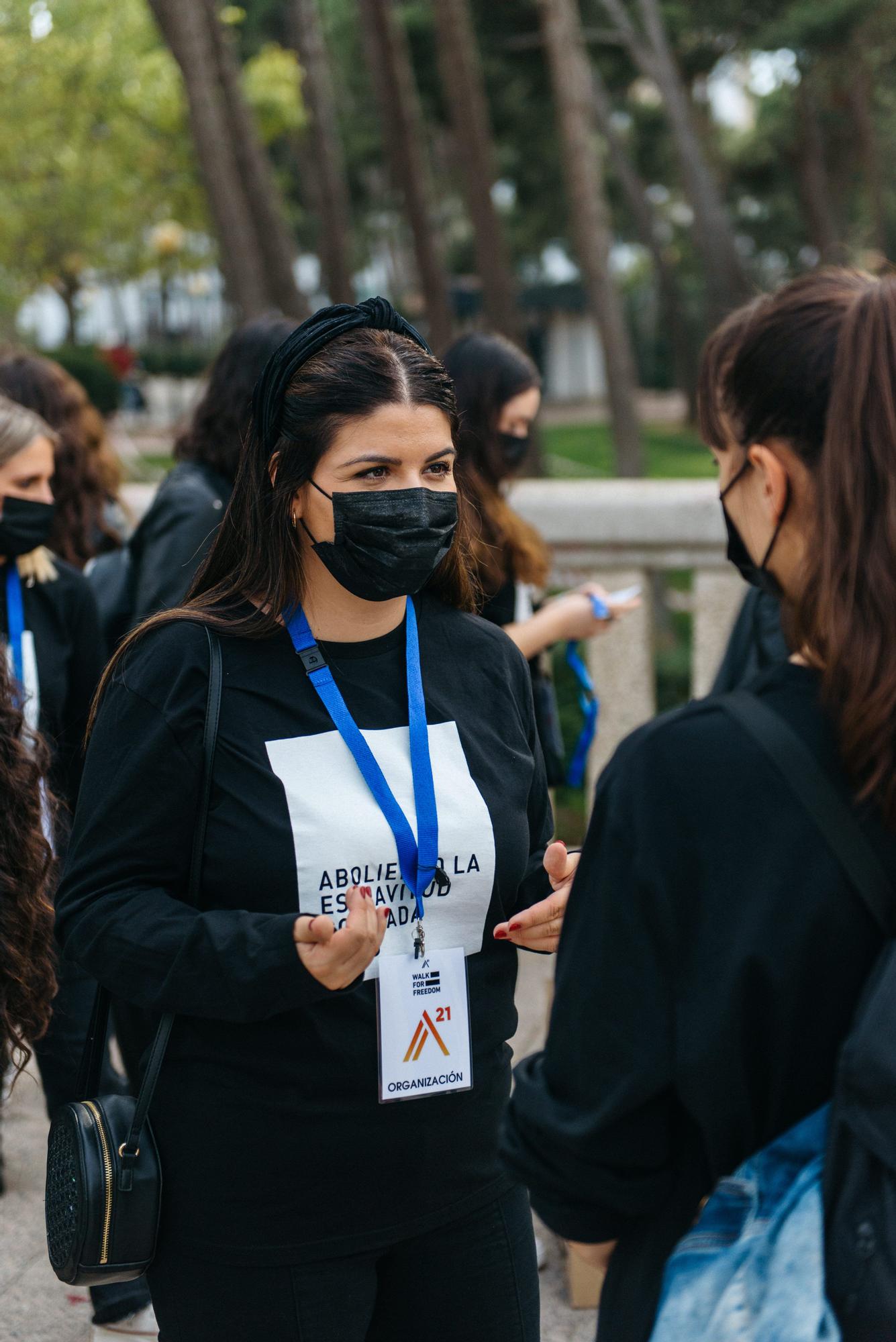 Caminando por Libertad en Zaragoza contra la trata de personas