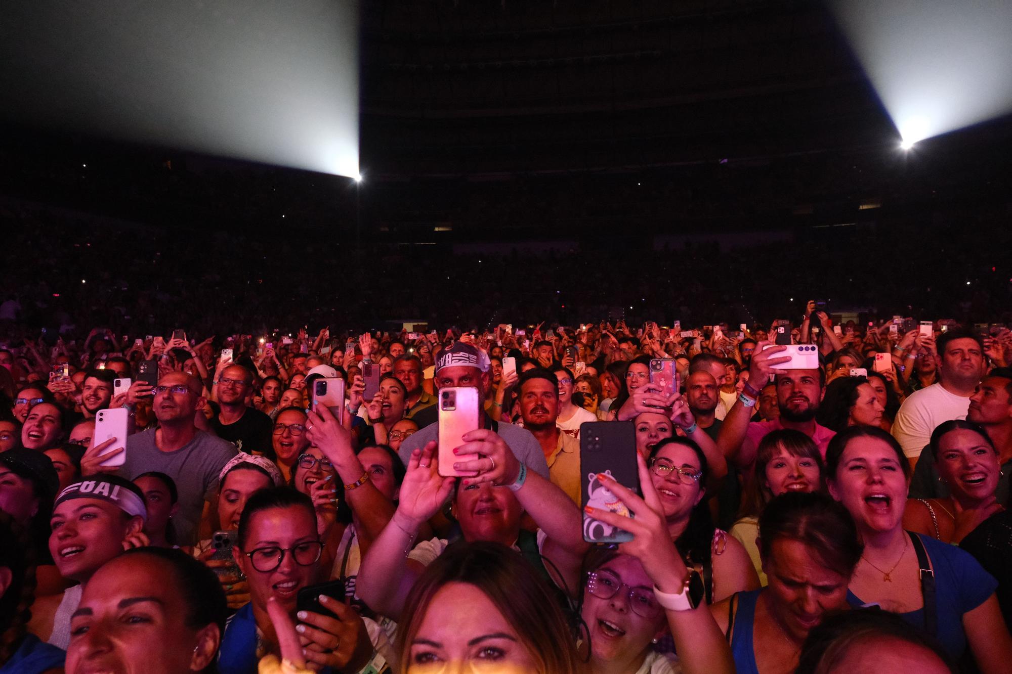 El concierto de David Bisbal en el Martín Carpena de Málaga, en imágenes