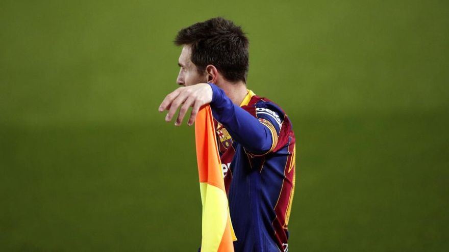 Leo Messi, durante el partido contra la Real Sociedad