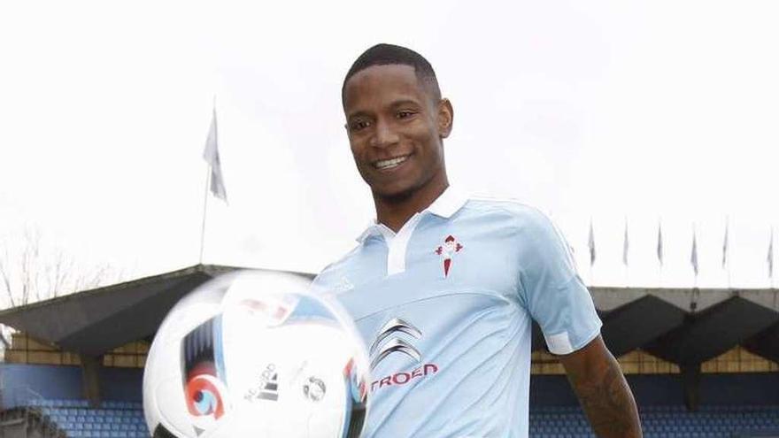 Beauvue, el fichaje más caro del Celta la pasada campaña. //Efe