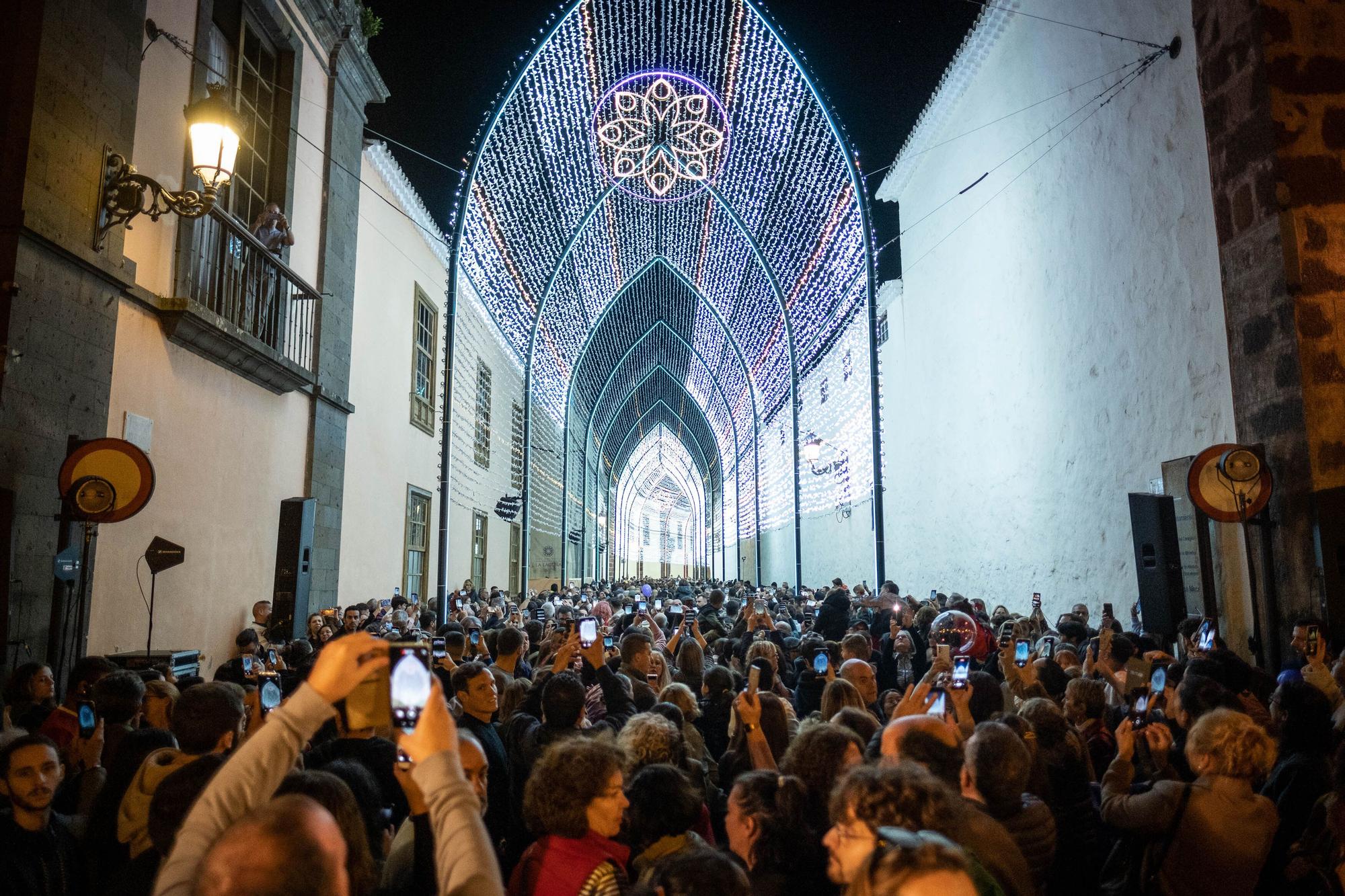 Encendido de la decoración navideña en La Laguna