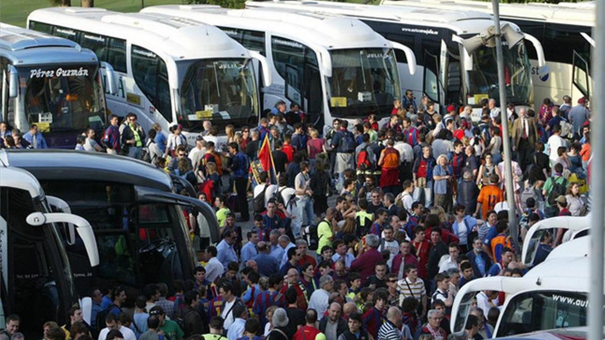 Parte de la afición del FC Barcelona viajará a Berlín en autocar