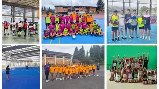 Grado también se mueve en verano: los campus y cursos deportivos llenan la villa de fútbol, hockey, patinaje, gimnasia rítmica, pádel y tenis