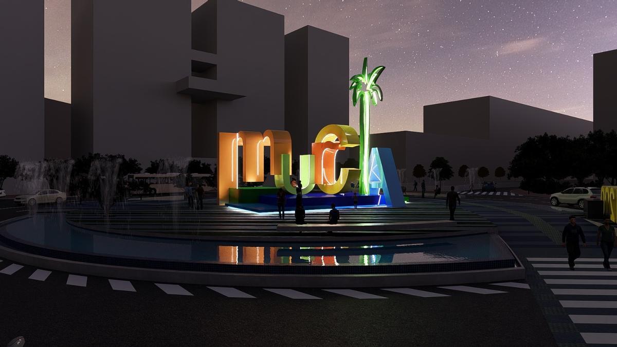 Recreación del proyecto ideado por los MUHER para la Plaza de La Opinión