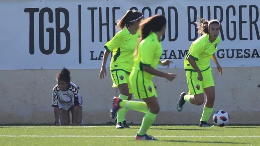 Imagen del último partido que disputó el Elche Femenino en Albacete