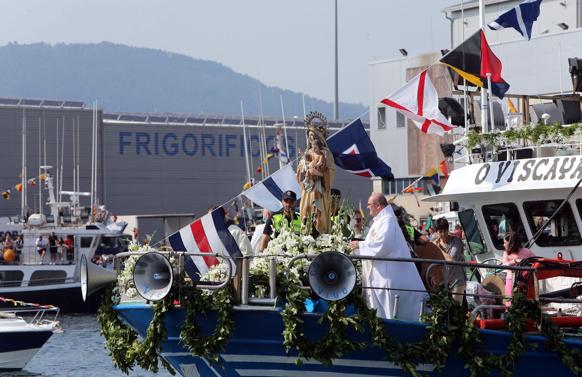 Las mejores imágenes de la procesión marítima de O Berbés