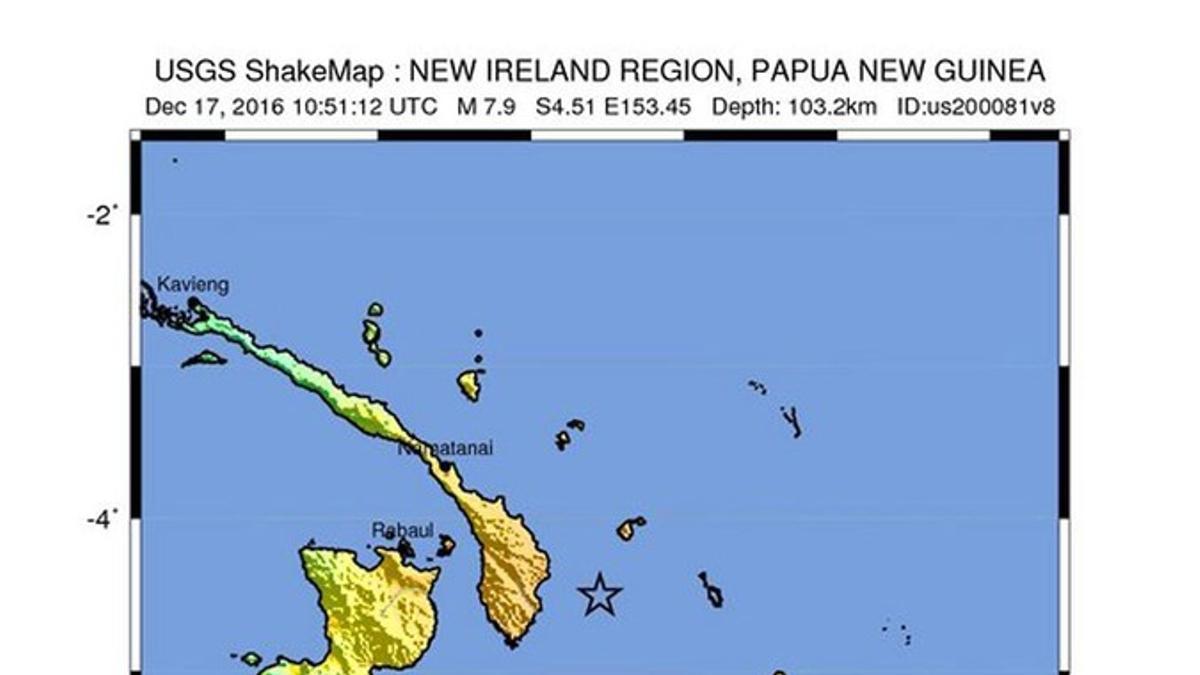 terremoto en Papúa Nueva Guinea