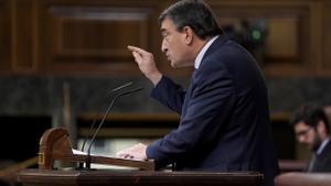 Aitor Esteban, portavoz del PNV, en la tribuna del Congreso