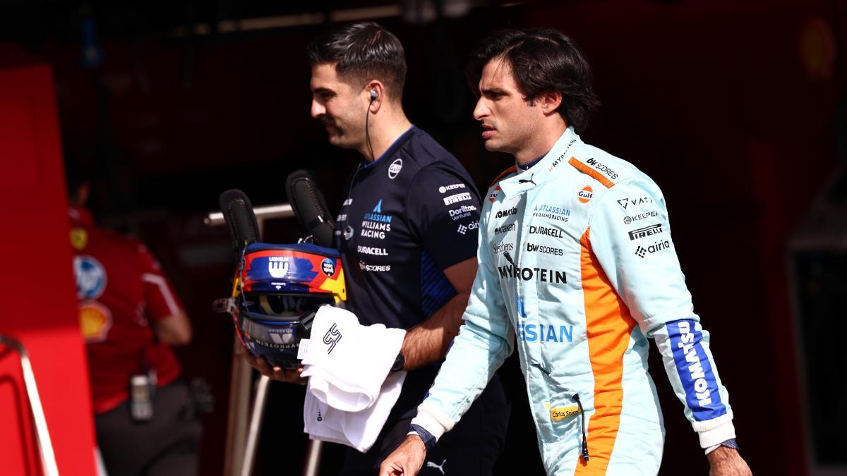 Carlos Sainz durante la jornada del viernes en Interlagos