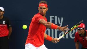 Rafa, durante el torneo canadiense en 2018