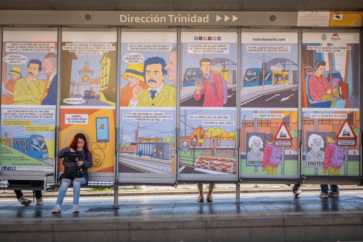 Un cómic para concienciar en el tranvía Un cómic para concienciar en el tranvía