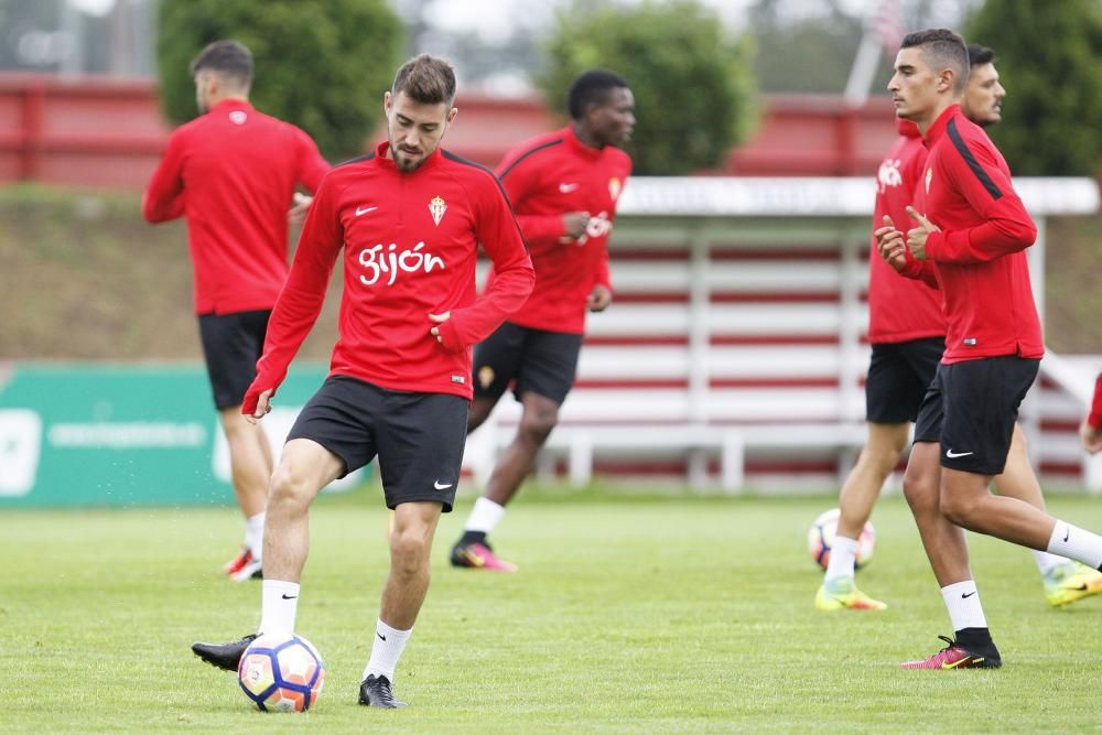 Entrenamiento del Sporting de Gijón