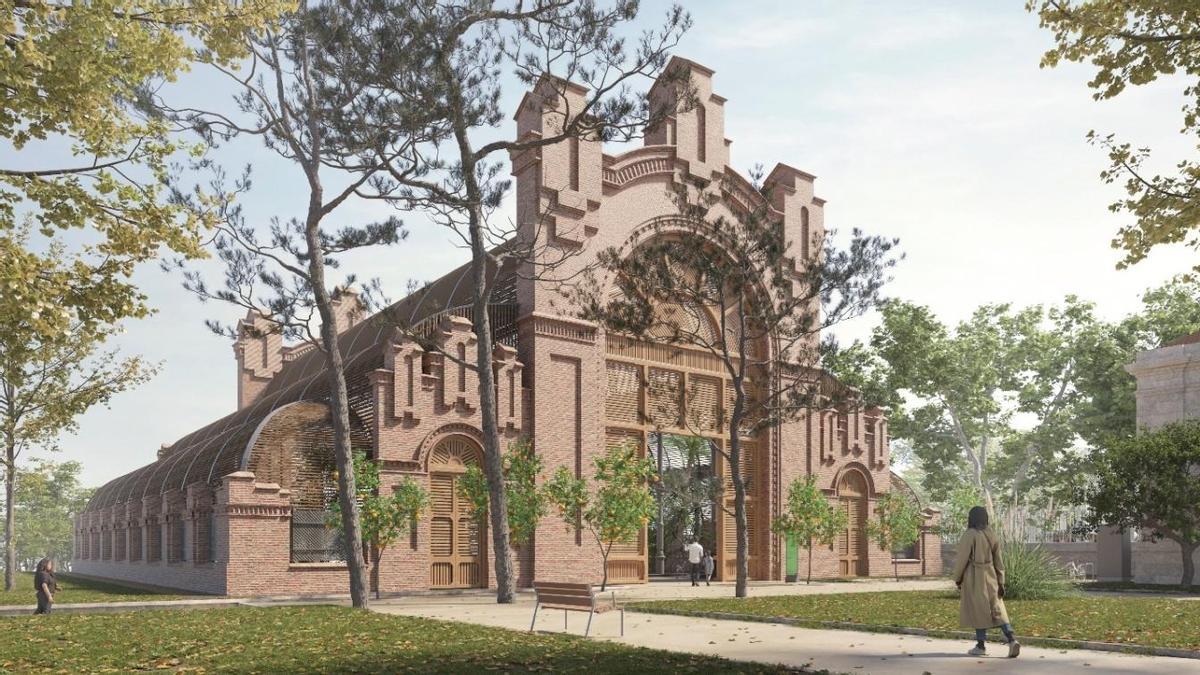 Imagen virtual del Umbracle de la Ciutadella tras la reforma.