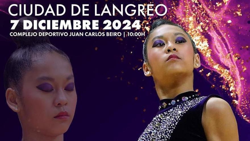 El torneo nacional de gimnasia rítmica &quot;Ciudad de Langreo&quot; reunirá a 210 jóvenes este sábado 7 de diciembre