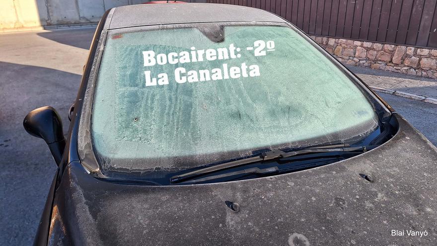 La rambla de Mariola supera los -11 grados con las heladas y registra la mínima de la Comunitat Valenciana