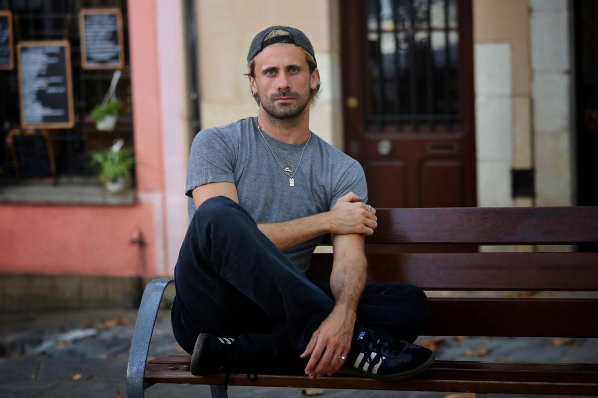 El actor Oriol Pla, nominado al Emmy Internacional por su papel en 'Yo, adicto', el 22 de octubre en Barcelona.