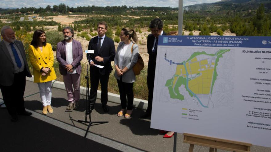 Visita de Feijóo a la EDAR de la Plisan en Salvaterra.