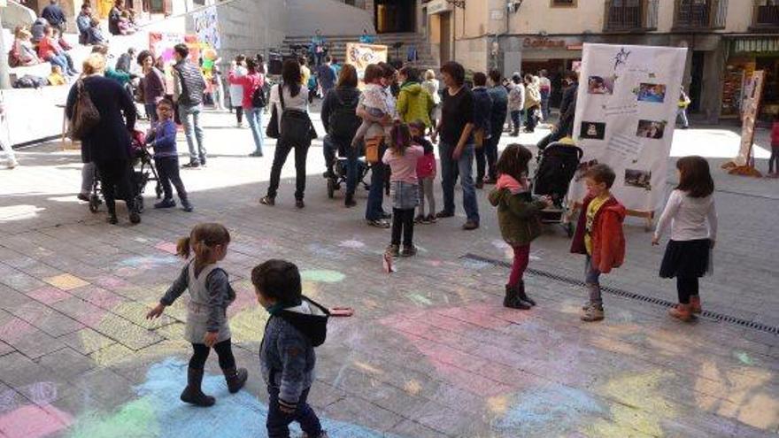 A la plaça de Sant Pere s&#039;hi van fer diferents activitats