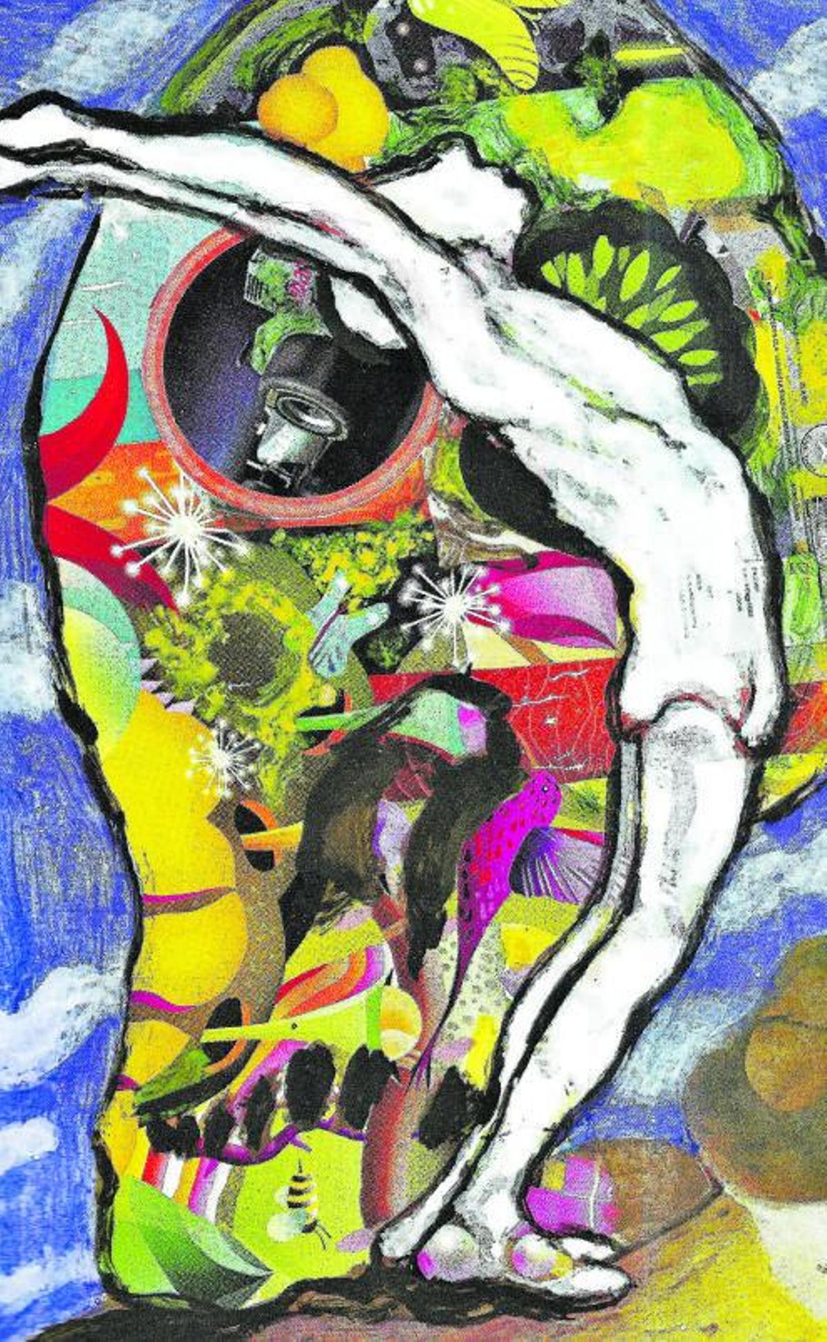 ‘Collage’ del libro de Pepe Dámaso, ‘Yoga. Tránsito espiritual’. | | ELD