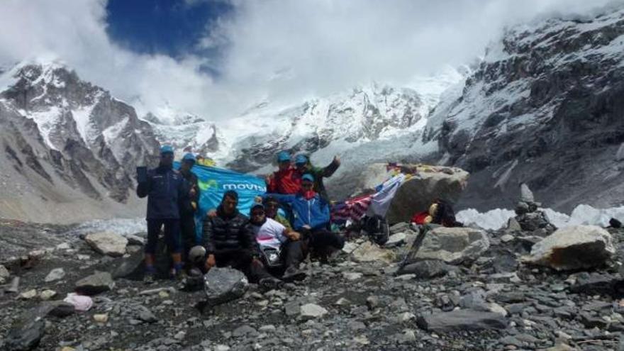 Un diabético coruñés se acerca al Everest