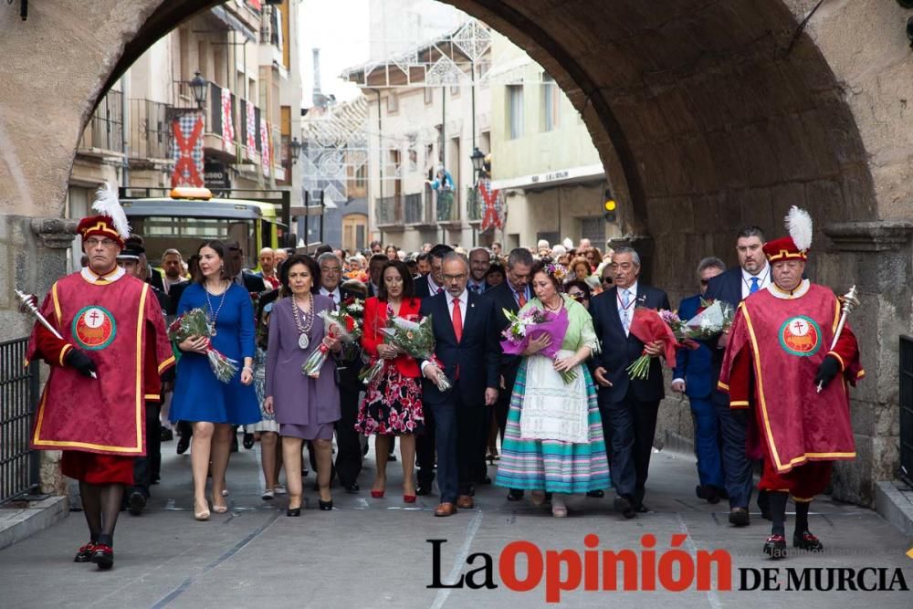 Ofrenda de flores en Caravaca