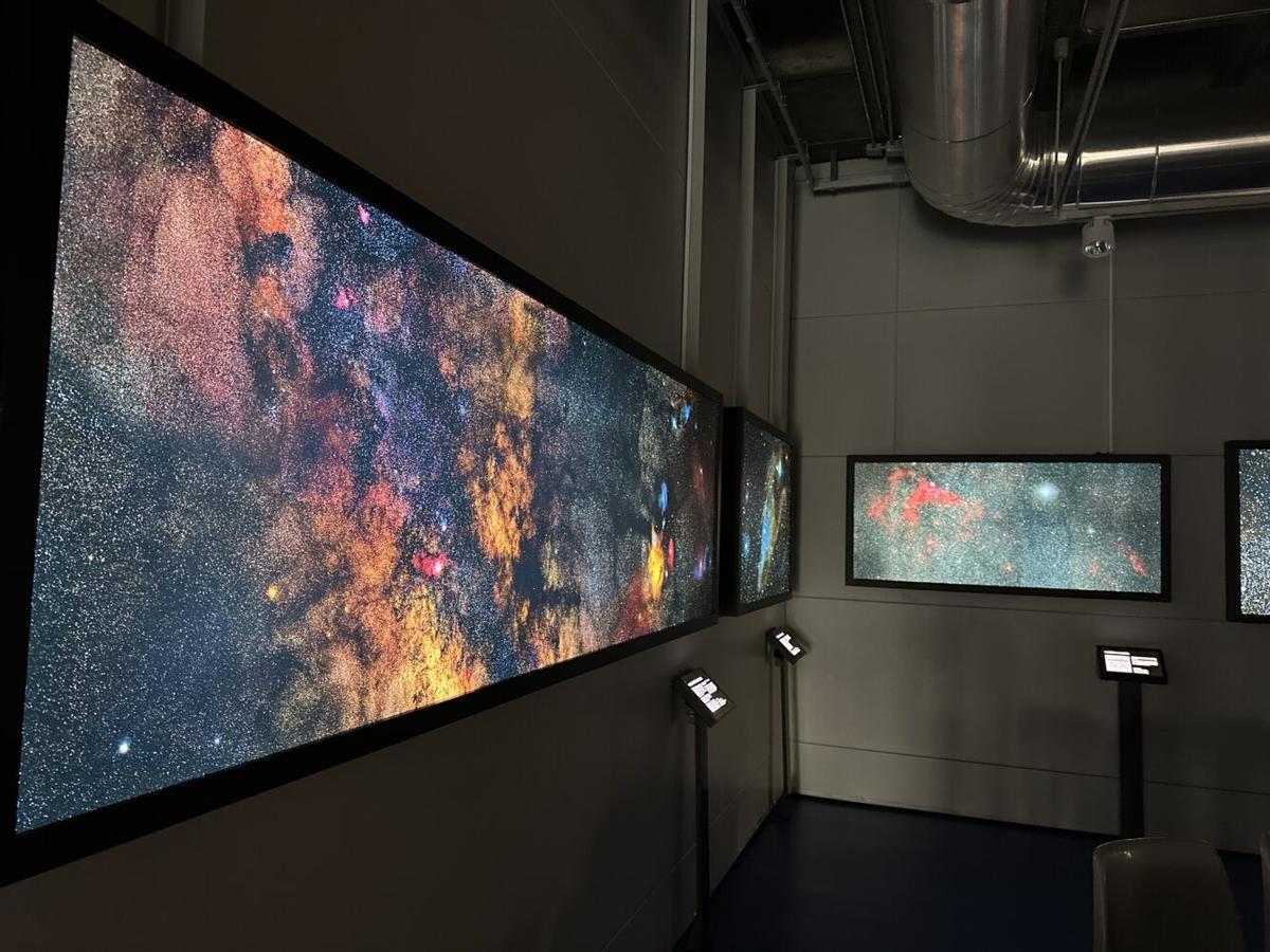 Así es una de las salas del Planetario de Madrid, en Arganzuela