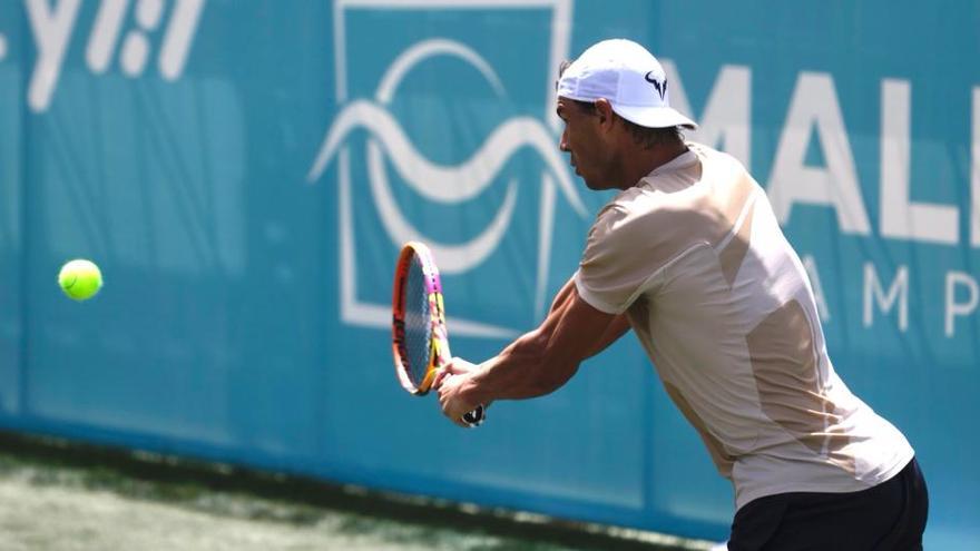 Rafa Nadal entrena con Feliciano López en Santa Ponça