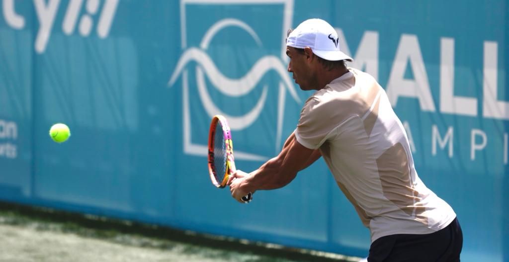 Rafa Nadal entrena con Feliciano López en Santa Ponça