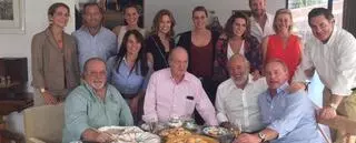 La 'indigesta' paella de Arévalo al rey Juan Carlos, la infanta Elena y Bertín Osborne