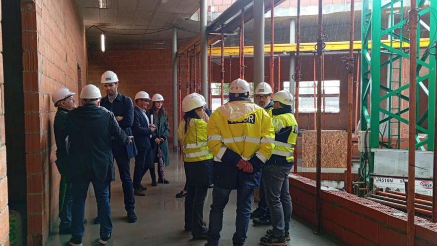El nuevo edificio de los juzgados, en obras.