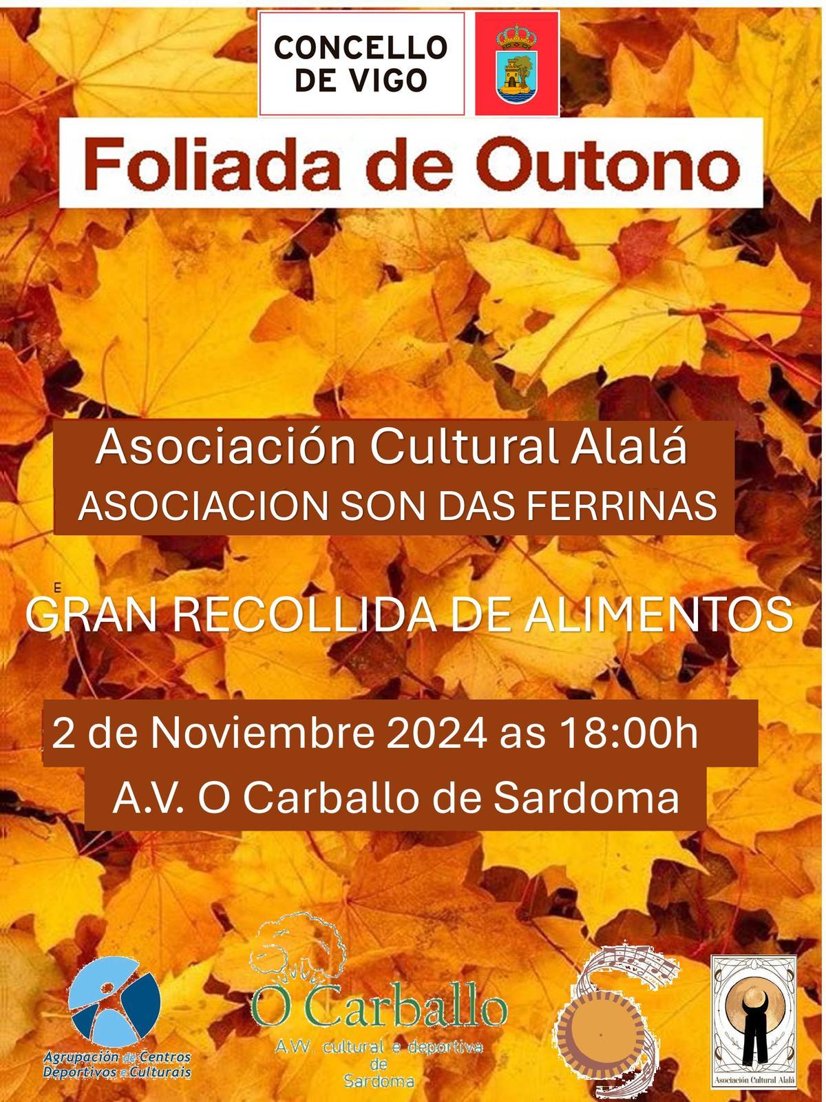 La Foliada de Outono es esta tarde en Sárdoma.