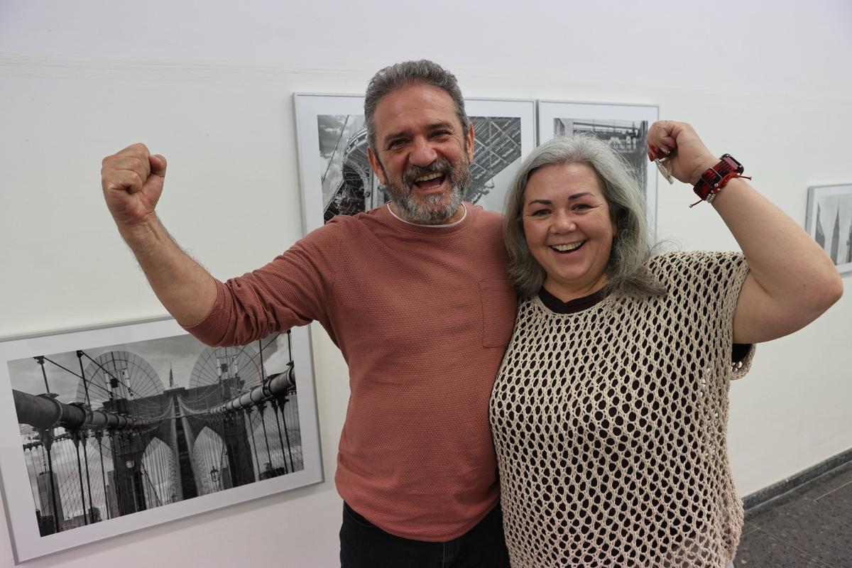 Los dos concejales electos de Guanyar Alcoi, Sergi Rodríguez y Mari Carmen Paredes.