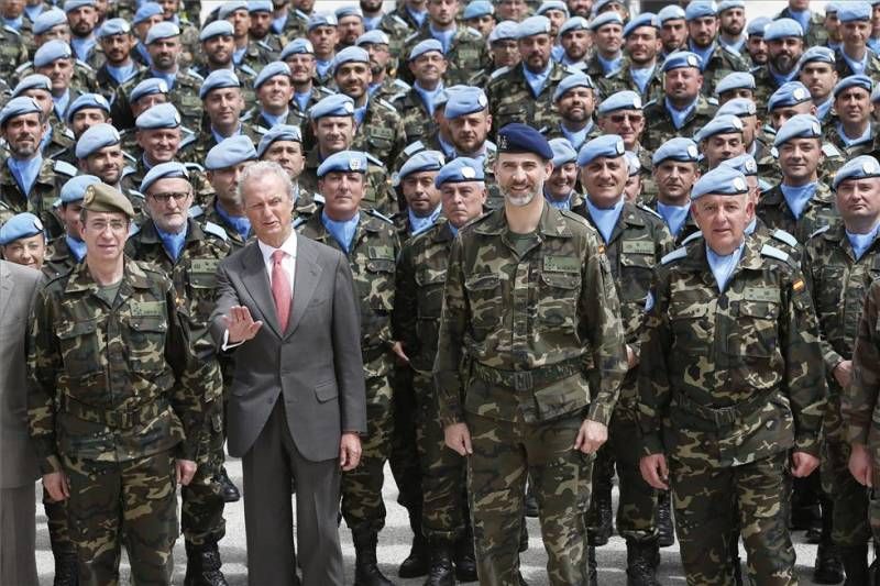 FOTOGALERÍA / Visita del Rey a la base de la Brigada de Cerro Muriano en Líbano