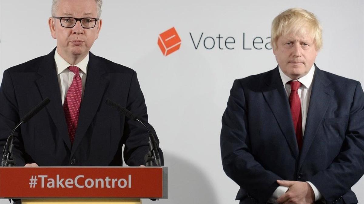 Michael Gove (izquierda) y Boris Johnson, en una imagen de archivo.