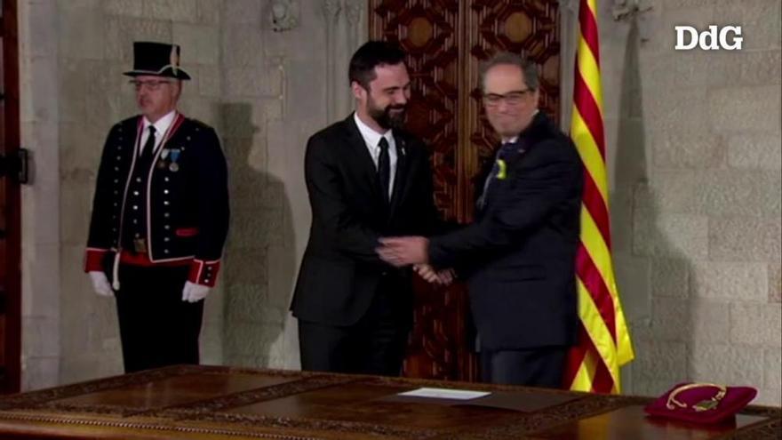 Quim Torra pren possessió com a president de la Generalitat